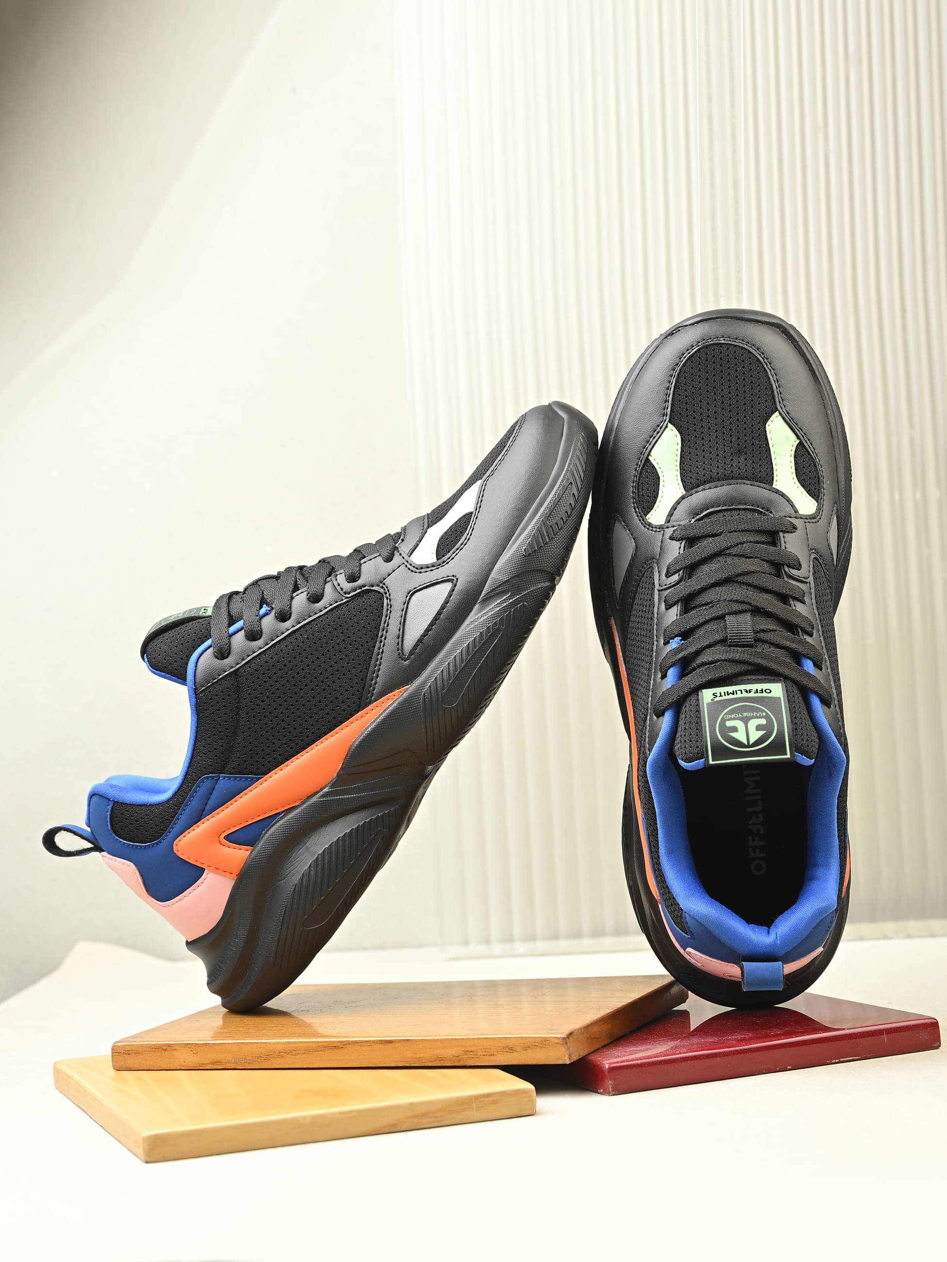     			OFF LIMITS HARRY Black Men's Sports Running Shoes