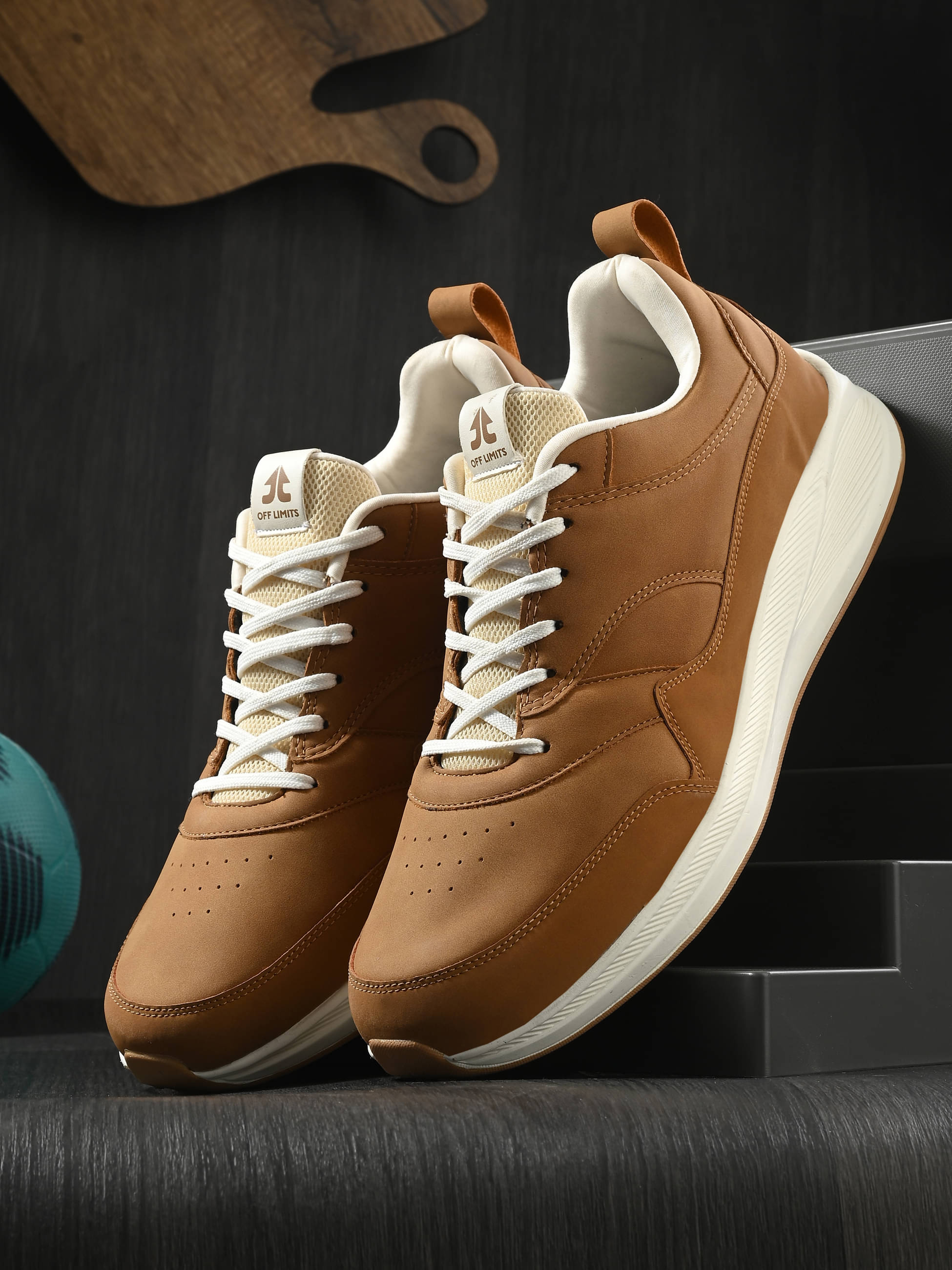 OFF LIMITS STUSSY B&T Tan Men's Sports Running Shoes OFF LIMITS STUSSY B&T Tan Men's Sports Running Shoes