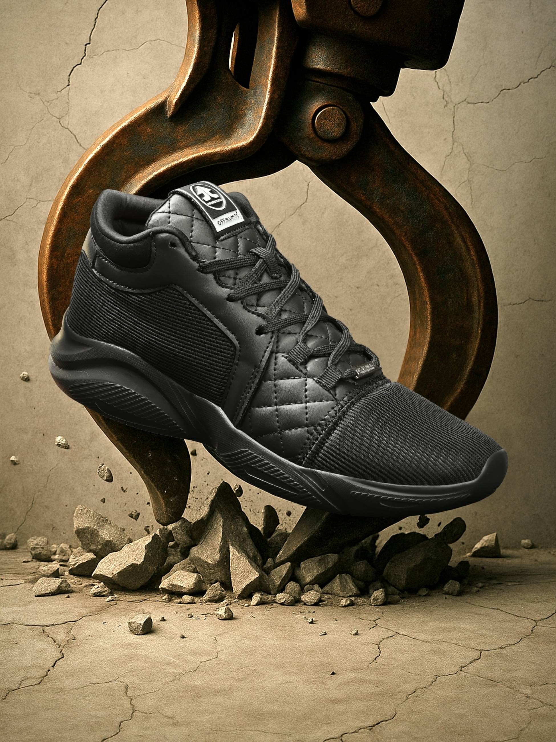     			OFF LIMITS TECTON Black Men's Sneakers