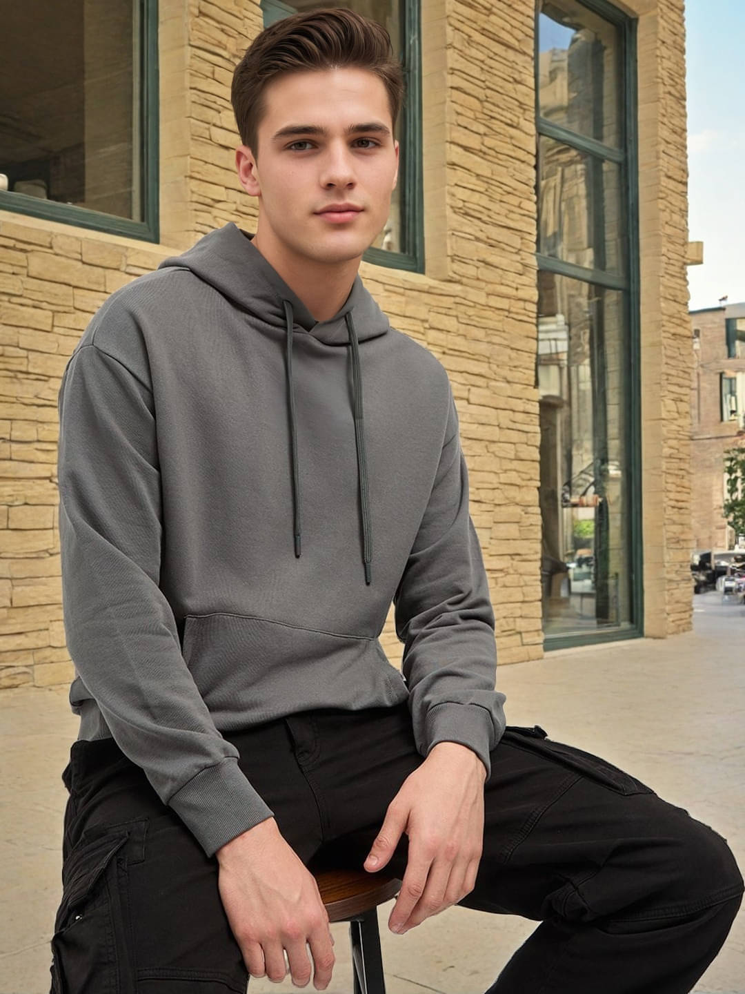PRINTCULTR Fleece Round Neck Men's Sweatshirt - Grey ( Pack of 1 )     			PRINTCULTR Fleece Round Neck Men's Sweatshirt - Grey ( Pack of 1 )