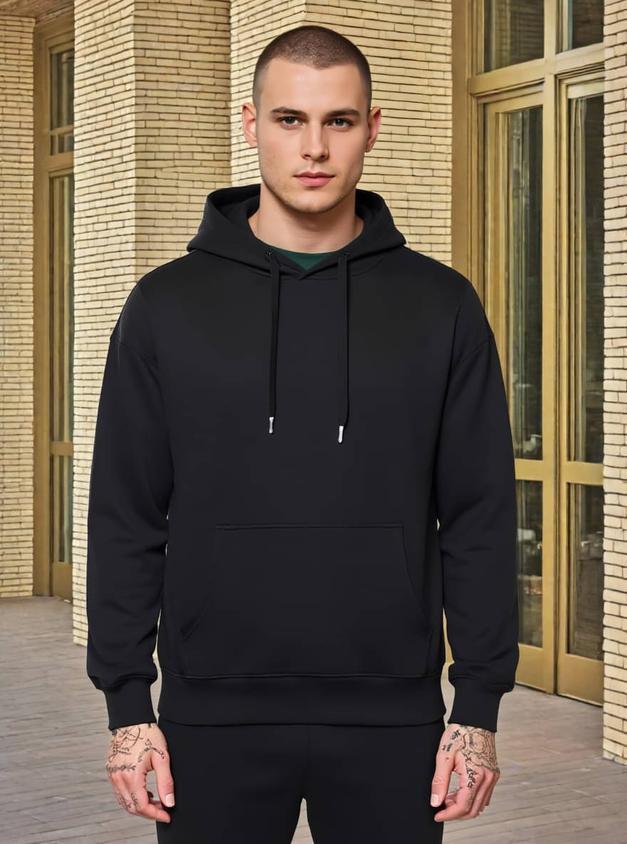     			PRINTCULTR Fleece Round Neck Men's Sweatshirt - Black ( Pack of 1 )