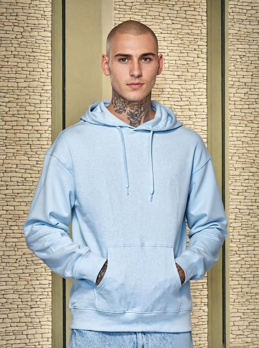     			PRINTCULTR Fleece Round Neck Men's Sweatshirt - Light Blue ( Pack of 1 )