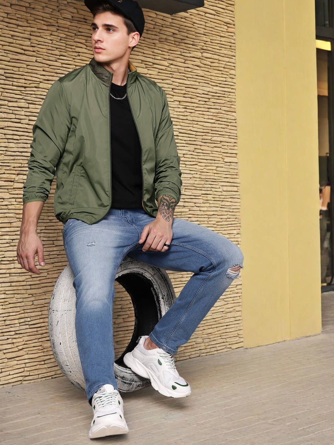     			PRINTCULTR Polyester Men's Windcheater Jacket - Green ( Pack of 1 )