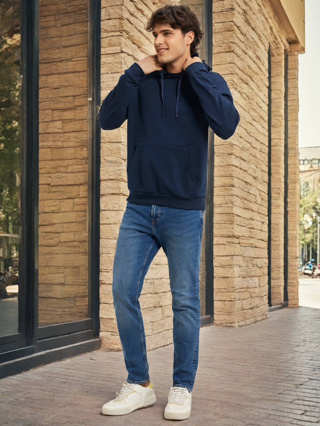     			PRINTCULTR Polyester Round Neck Men's Sweatshirt - Navy Blue ( Pack of 1 )