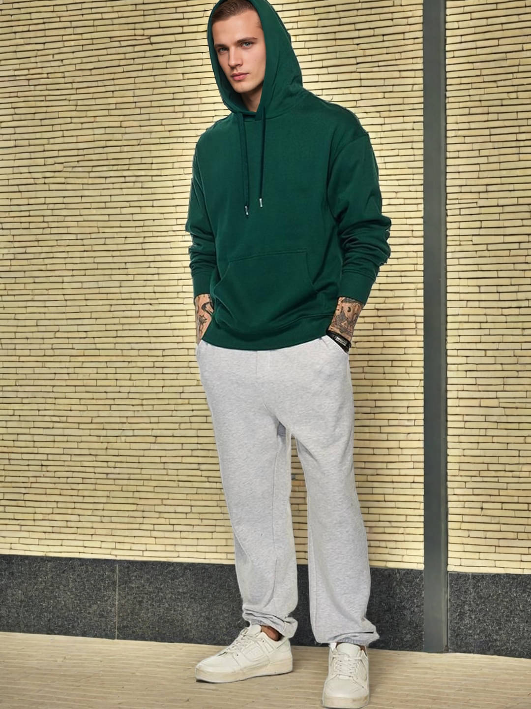     			PRINTCULTR Polyester Round Neck Men's Sweatshirt - Green ( Pack of 1 )