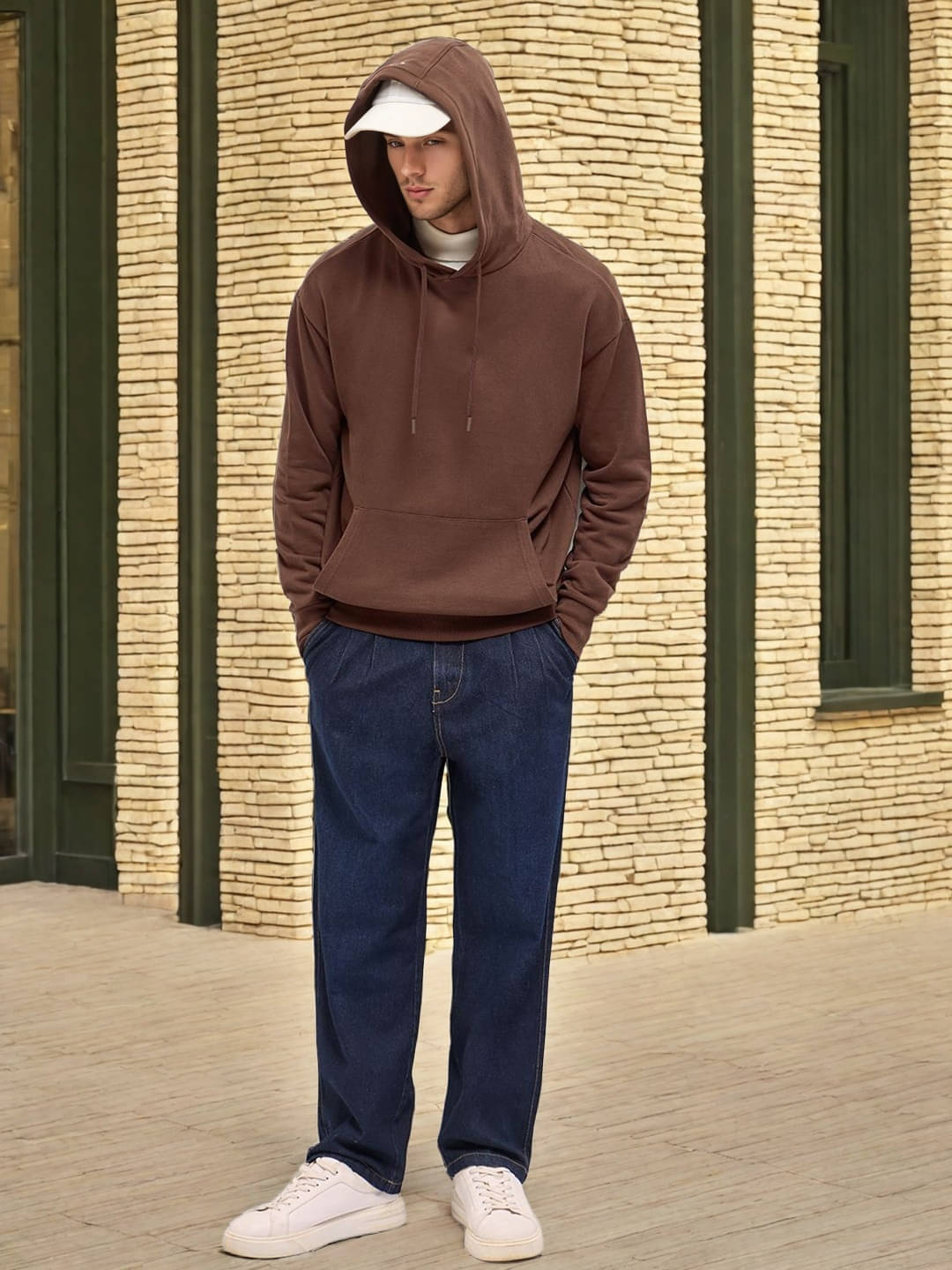     			PRINTCULTR Polyester Round Neck Men's Sweatshirt - Brown ( Pack of 1 )