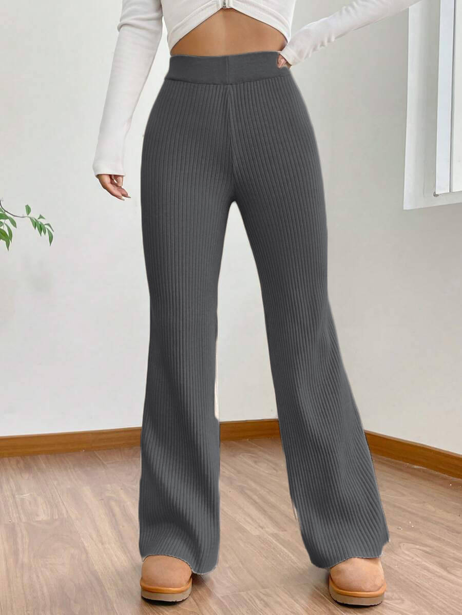     			Qyaas Women Lycra Formal Trousers ( Dark Grey )