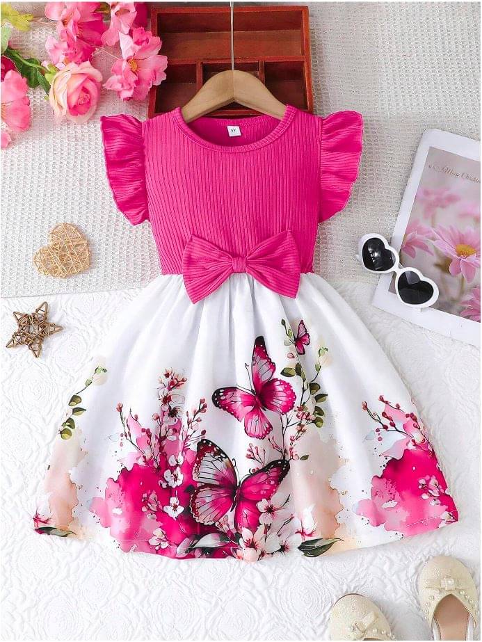     			SAPL Crepe Frock For Baby Girls ( Pack of 1 , Pink )