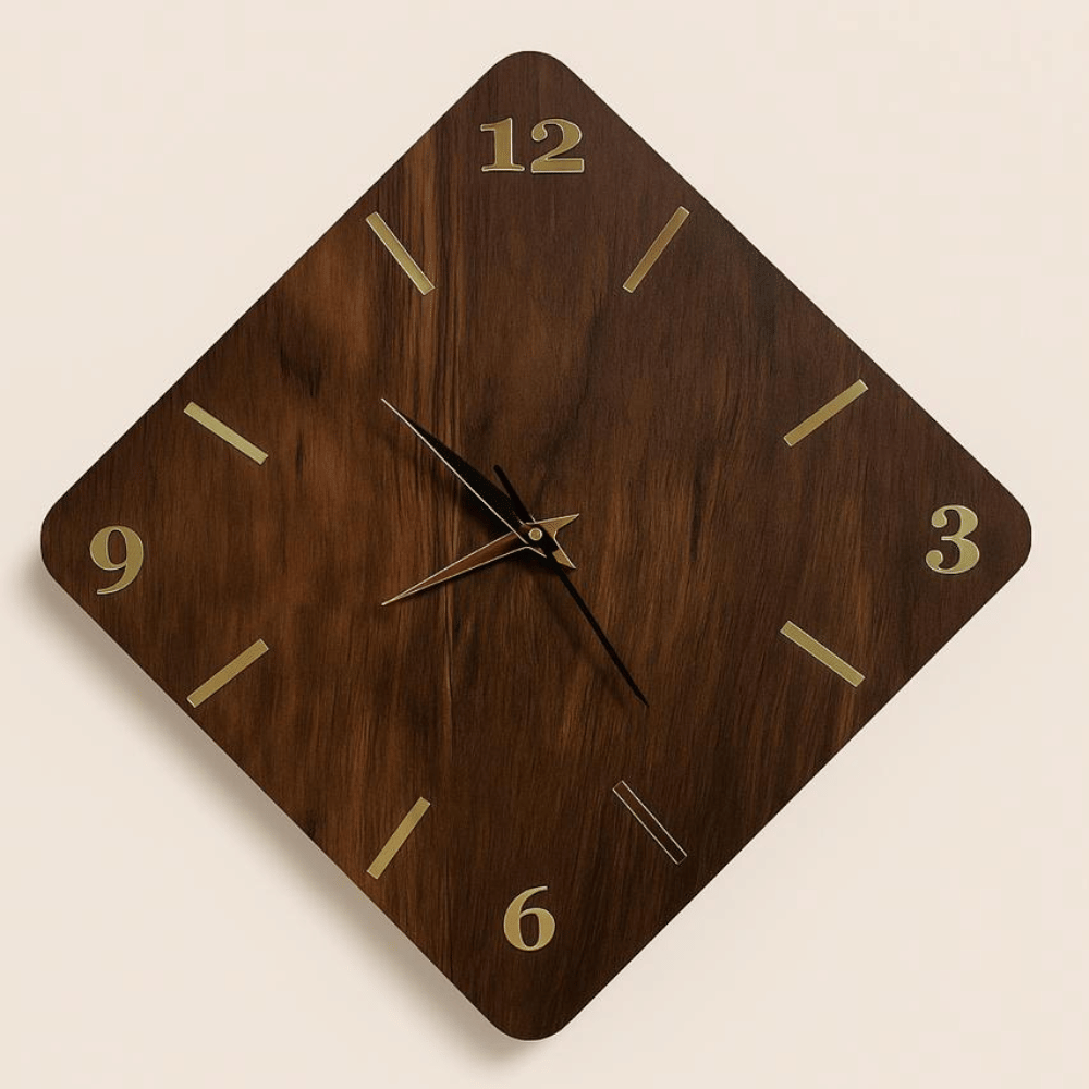     			SKYVILLA Rectangular Analog Wall Clock