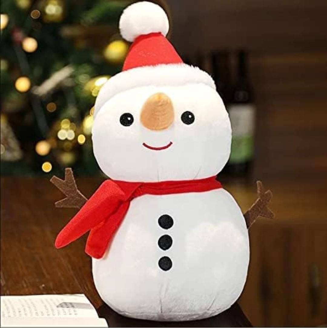    			SOFT TOYS Snowman Plush Toy Stuffed Snowman Animal Christmas Holiday Pillow Soft Toys for Christmas Decorations