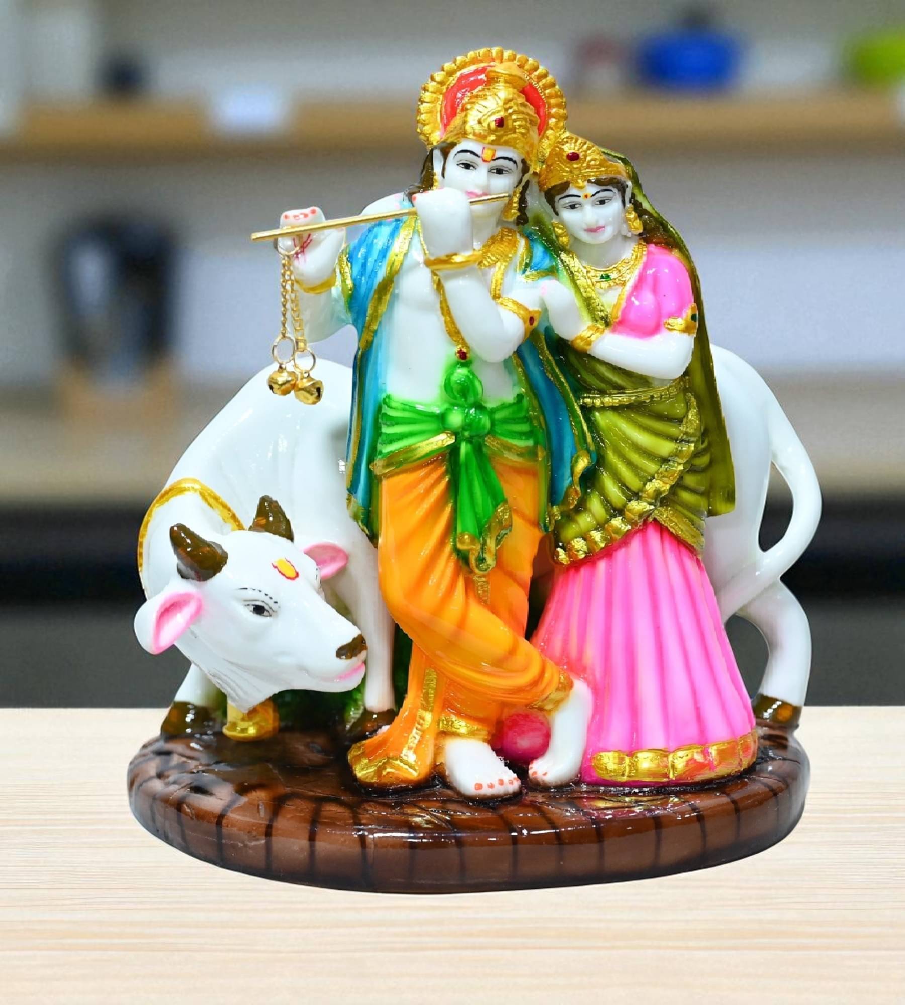 Sigaram Marble Radha Krishna Idol ( 22 cm ) Sigaram Marble Radha Krishna Idol ( 22 cm )