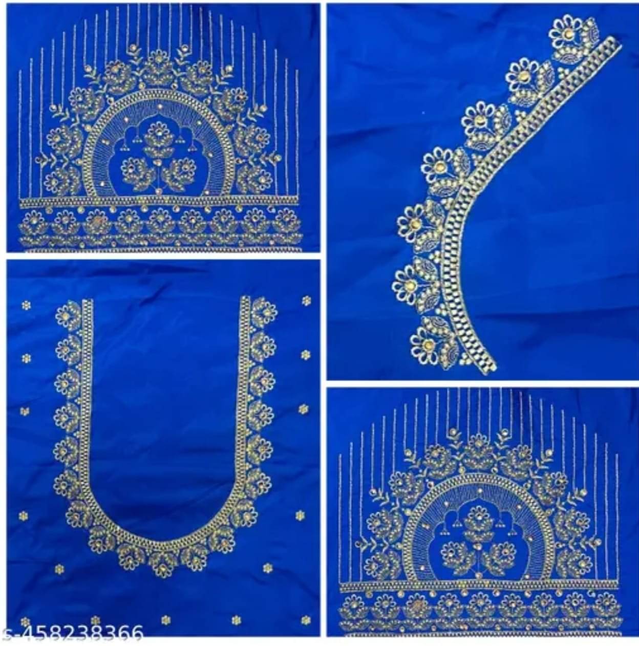 The White Rabbit Cotton Unstitched Unstitched Women's Blouse ( Blue ) The White Rabbit Cotton Unstitched Unstitched Women's Blouse ( Blue )