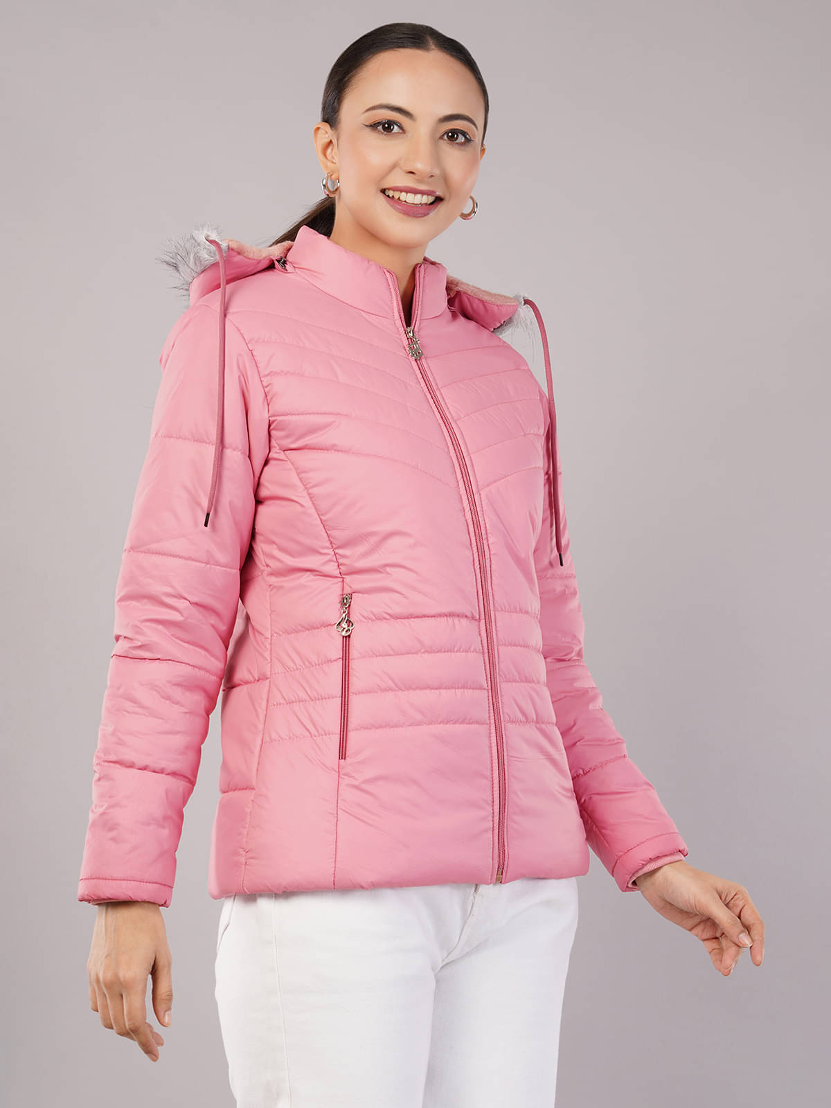 VILAZO Women Bomber Jacket ( Pink ) VILAZO Women Bomber Jacket ( Pink )