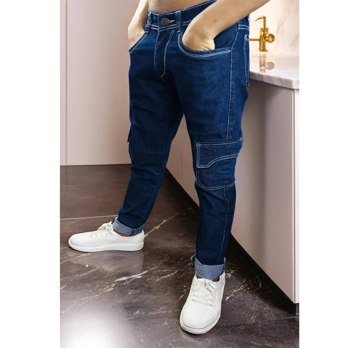 styhub Slim Fit Washed Men's Jeans - Blue ( Pack of 1 )     			styhub Slim Fit Washed Men's Jeans - Blue ( Pack of 1 )