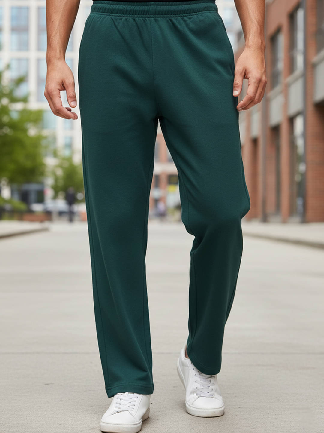     			7 ISLANDS Green Fleece Men's Trackpants ( Pack of 1 )