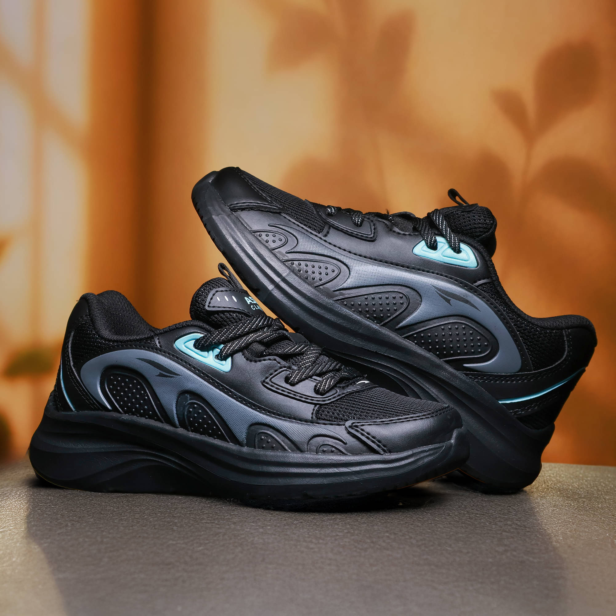     			ASIAN - Black Women's Running Shoes