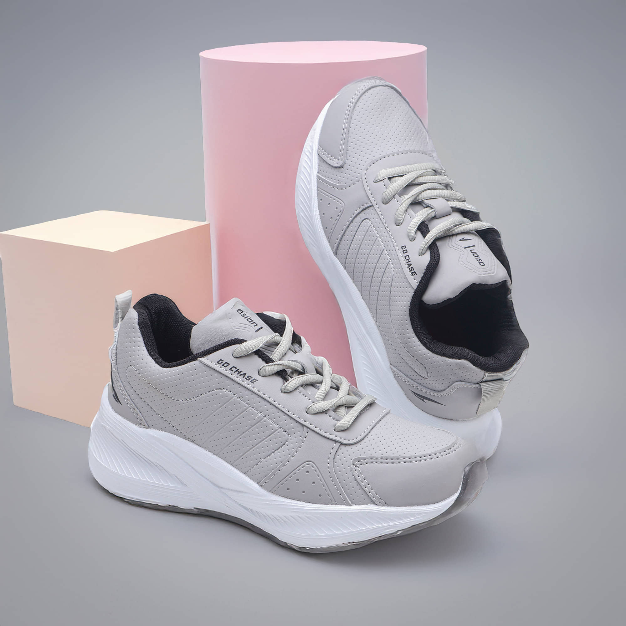     			ASIAN - Light Grey Boy's Running Shoes ( 1 Pair )