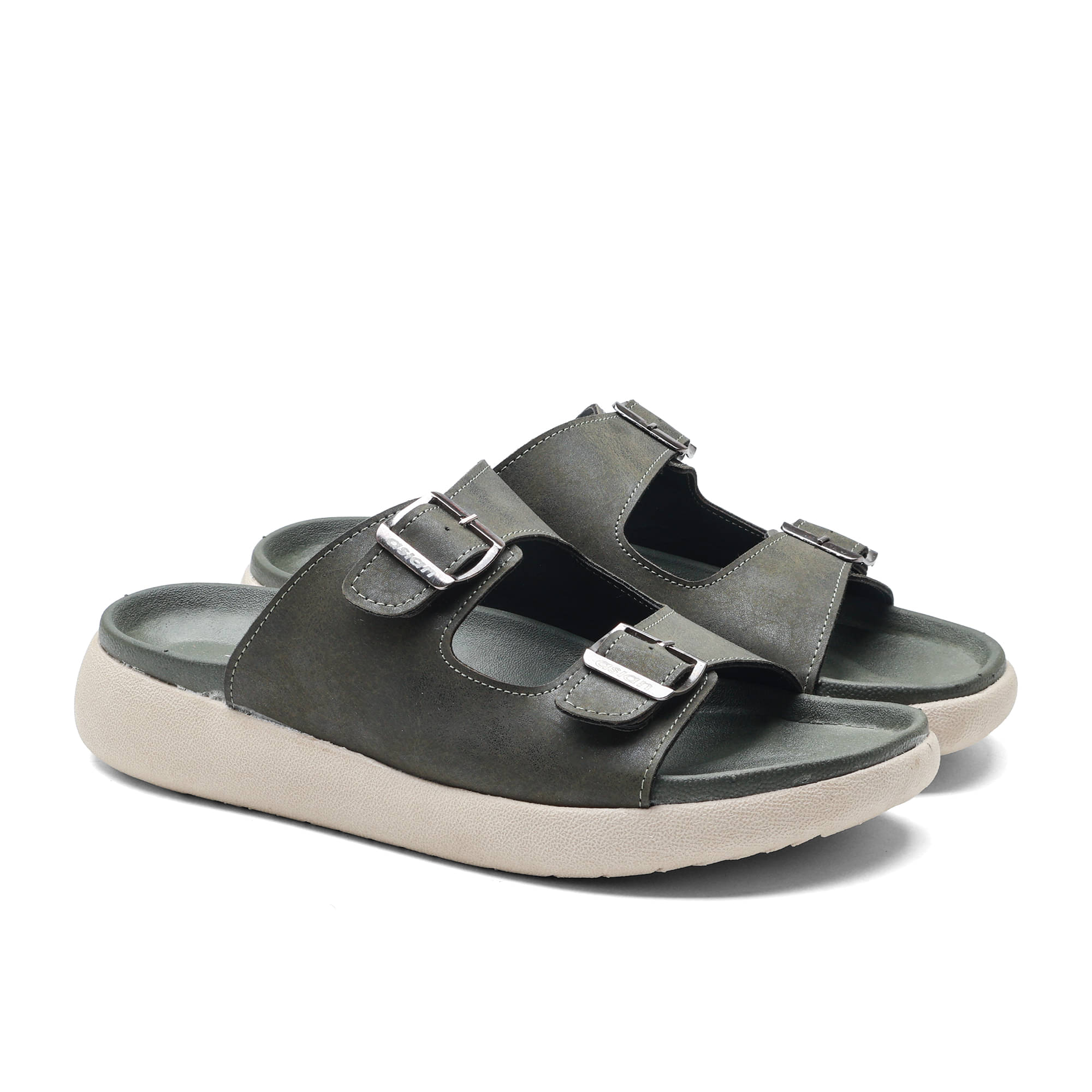     			ASIAN Olive Men's Thong Flip Flop