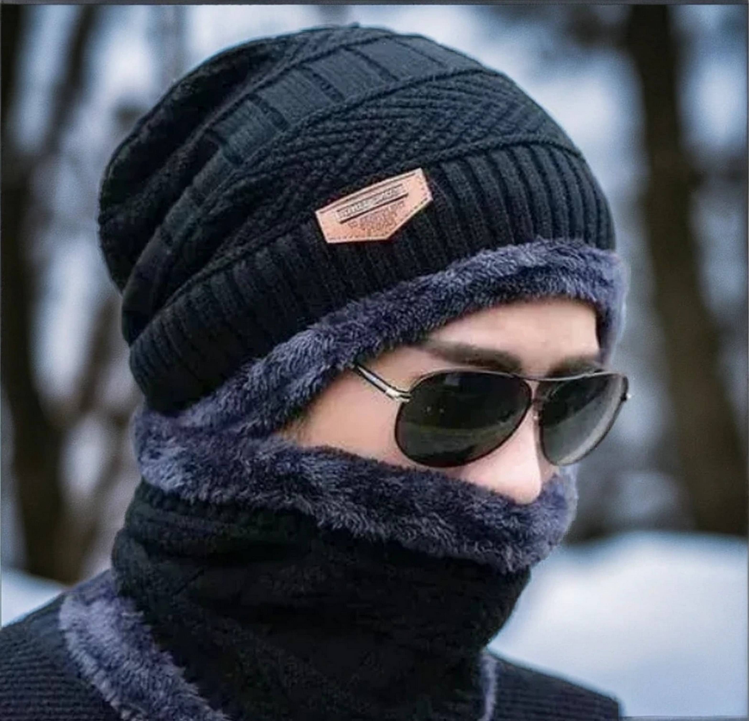     			Adorazone Pack of 1 Cotton Blend Men's Hat ( Black )