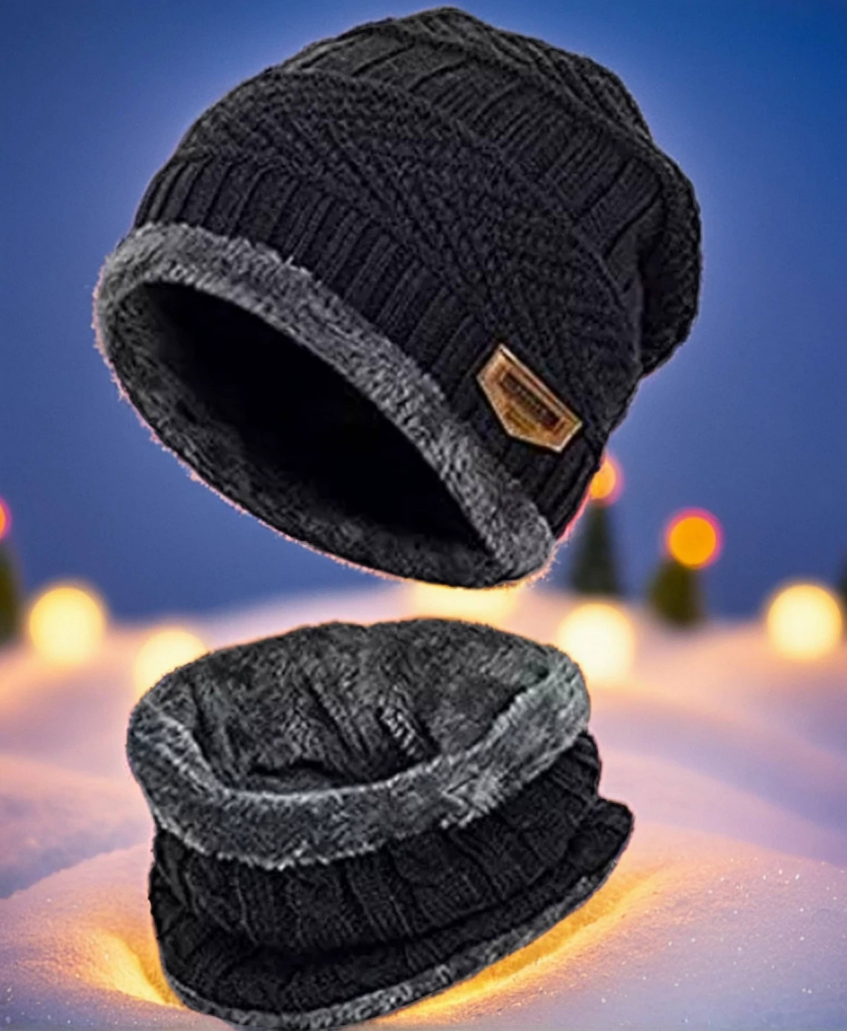     			Adorazone Pack of 1 Cotton Blend Men's Hat ( Black )
