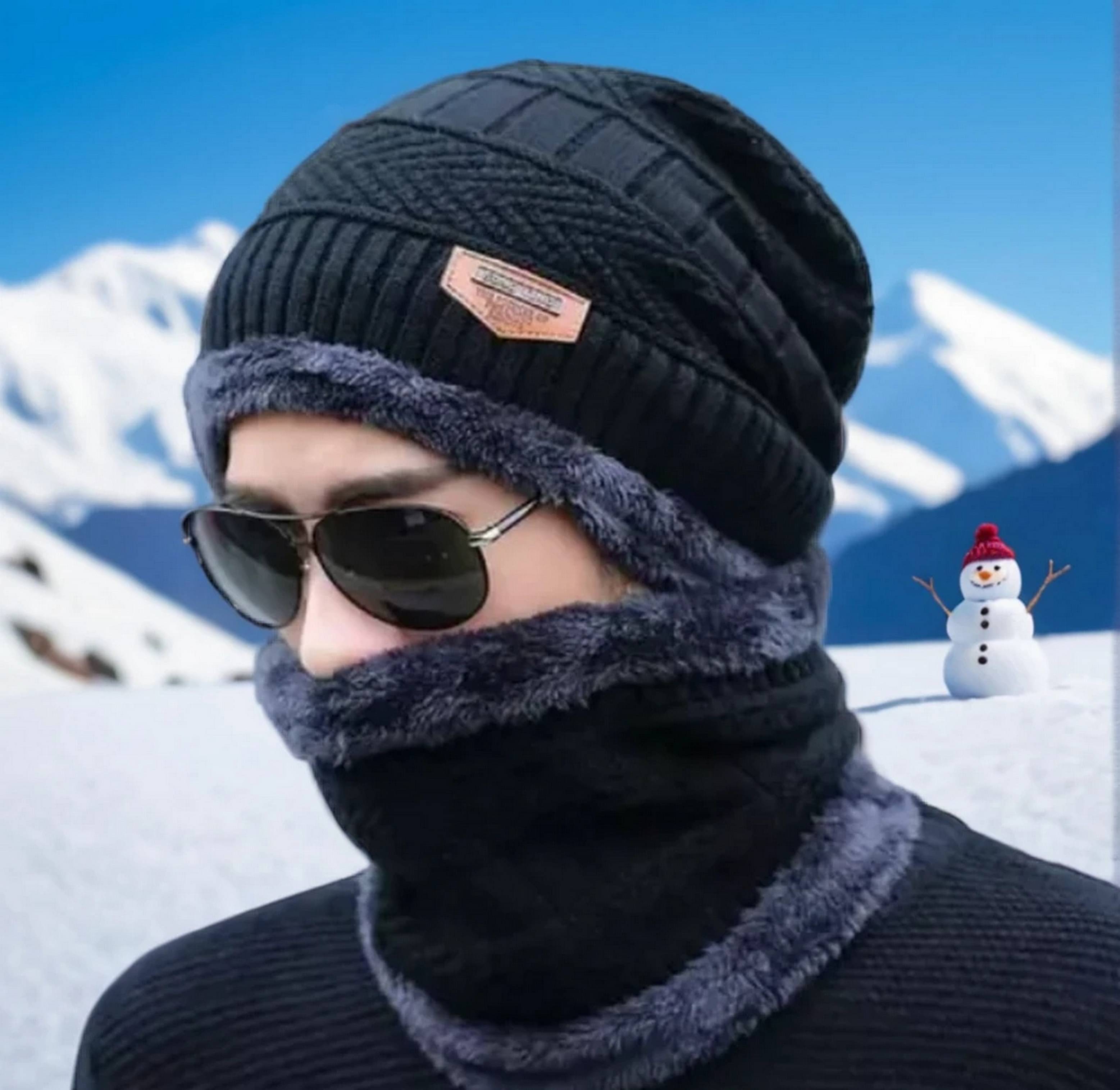     			Adorazone Pack of 1 Cotton Blend Men's Hat ( Black )