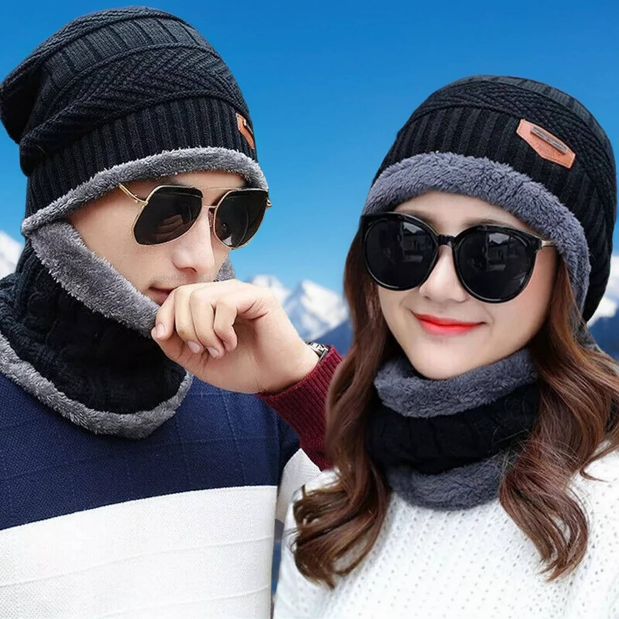     			Adorazone Pack of 1 Cotton Blend Men's Hat ( Black )