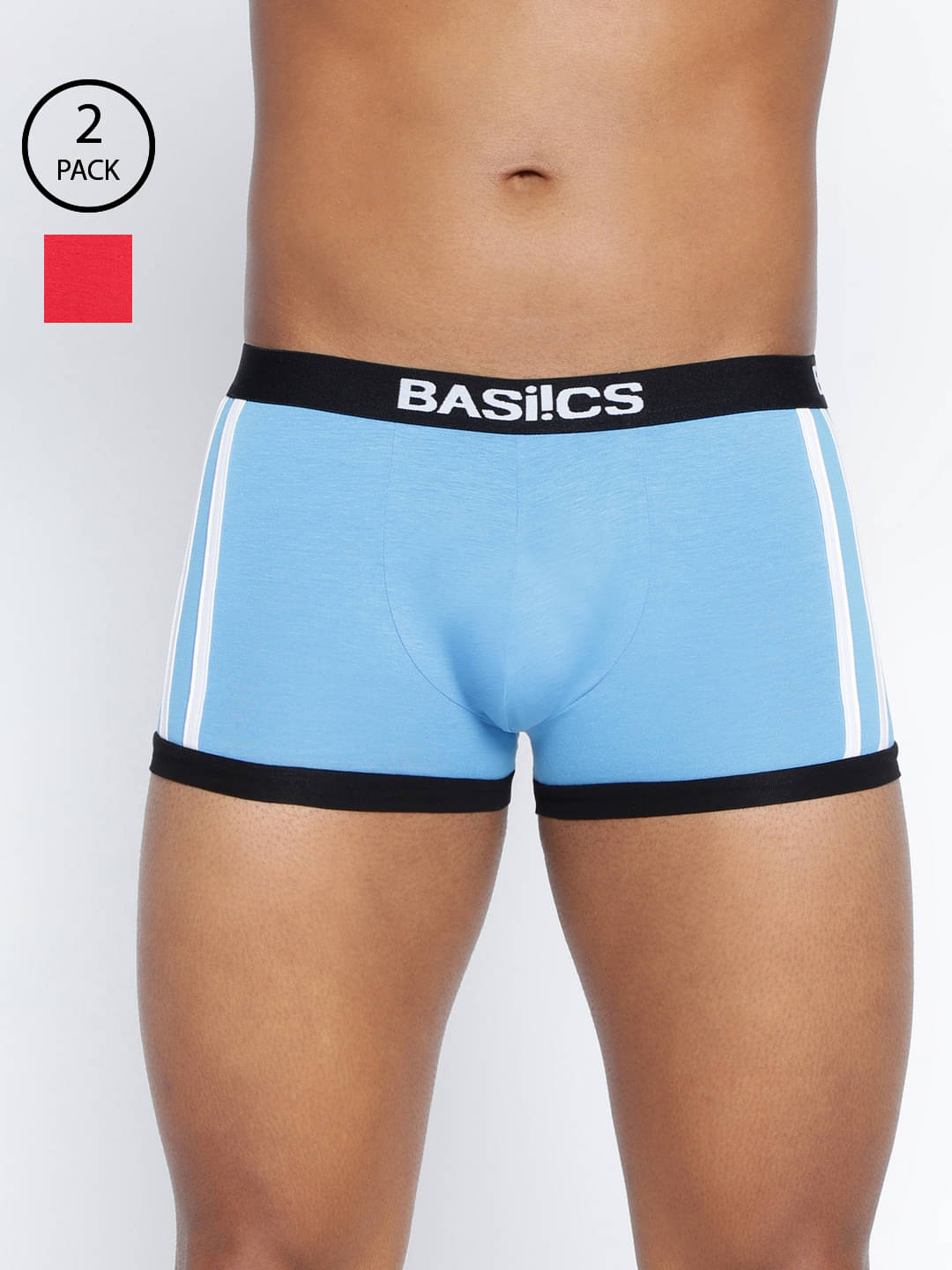     			BASIICS By La Intimo Pack of 2 Cotton Blend Trunks For Men's ( Multi )