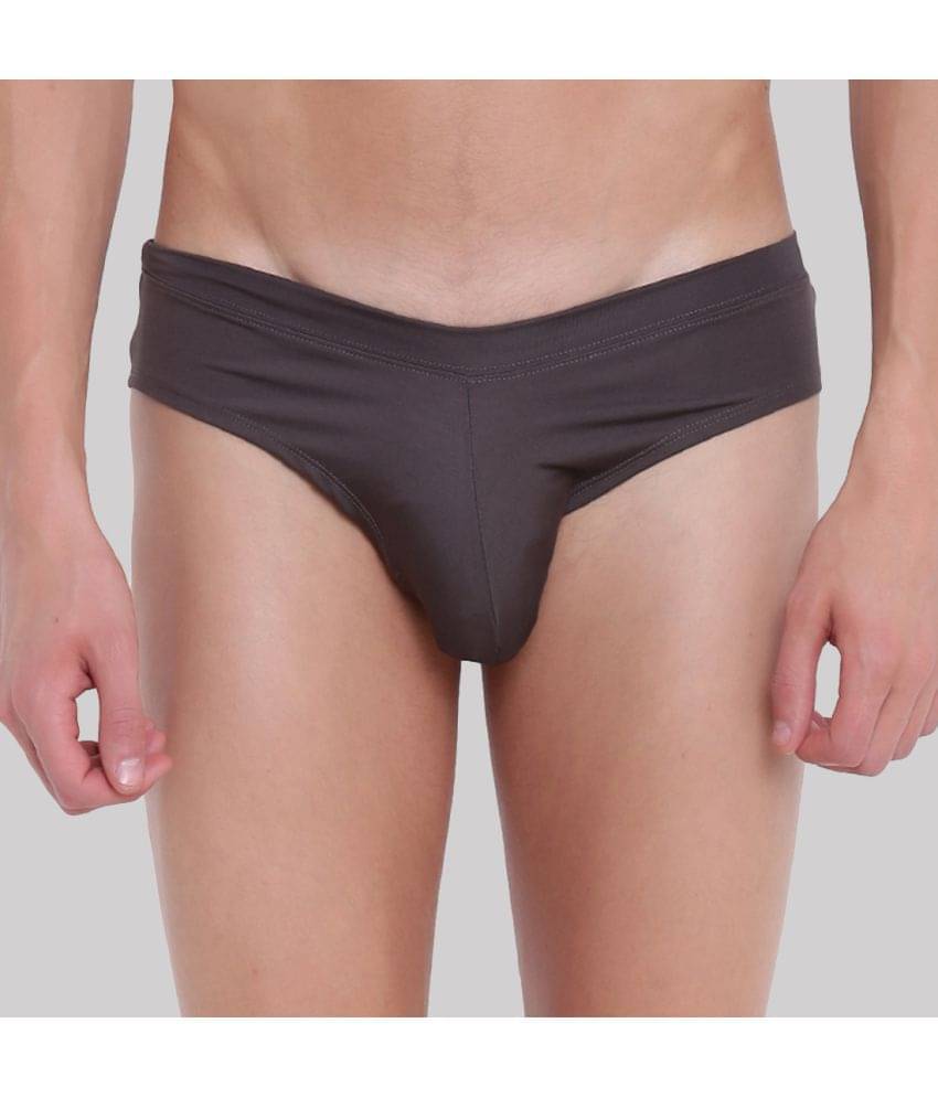 BASIICS By La Intimo Pack of 1 Polyester Briefs For Men's ( Charcoal ) BASIICS By La Intimo Pack of 1 Polyester Briefs For Men's ( Charcoal )