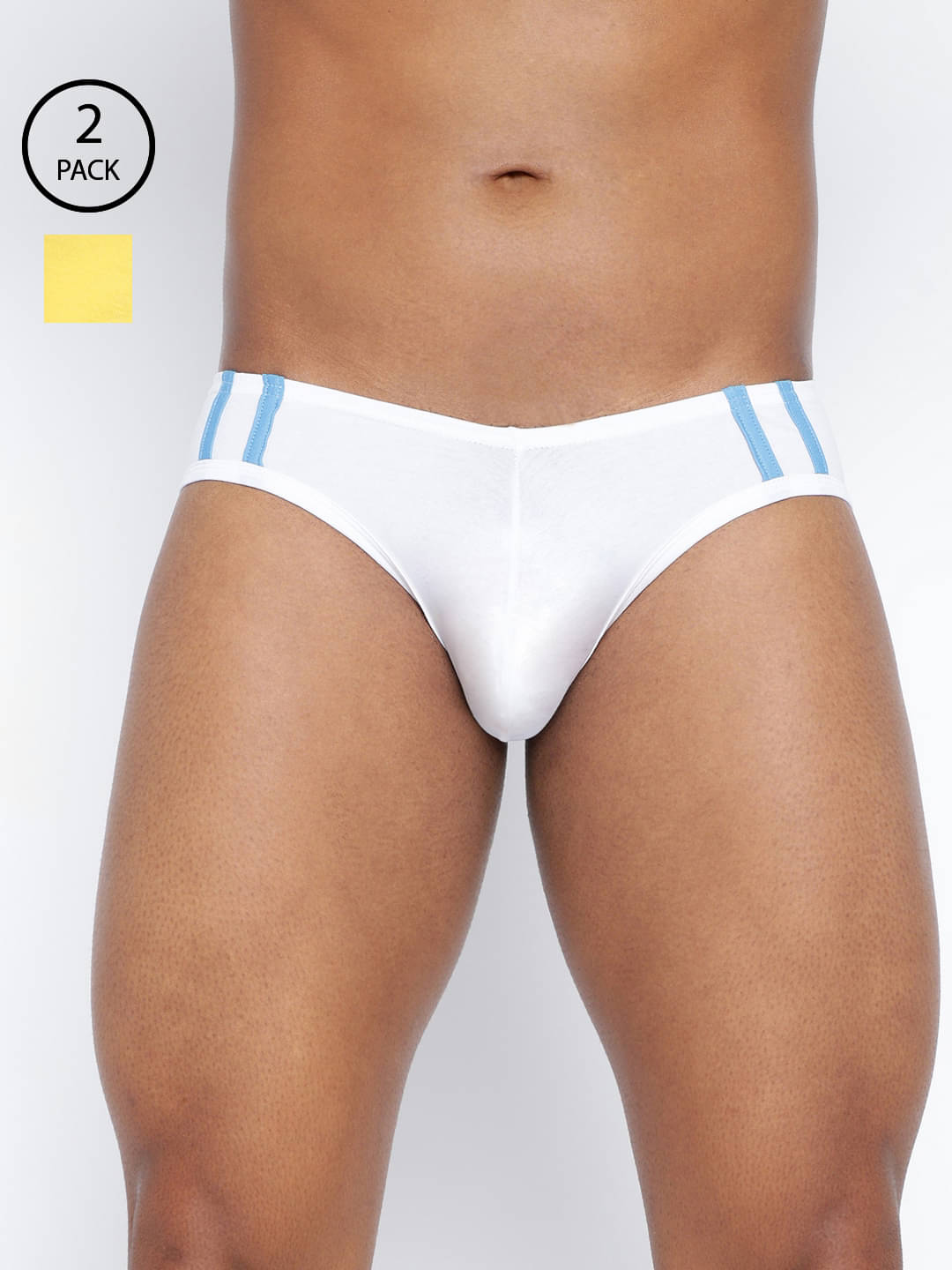     			BASIICS By La Intimo Pack of 2 Cotton Blend Briefs For Men's ( Multi )