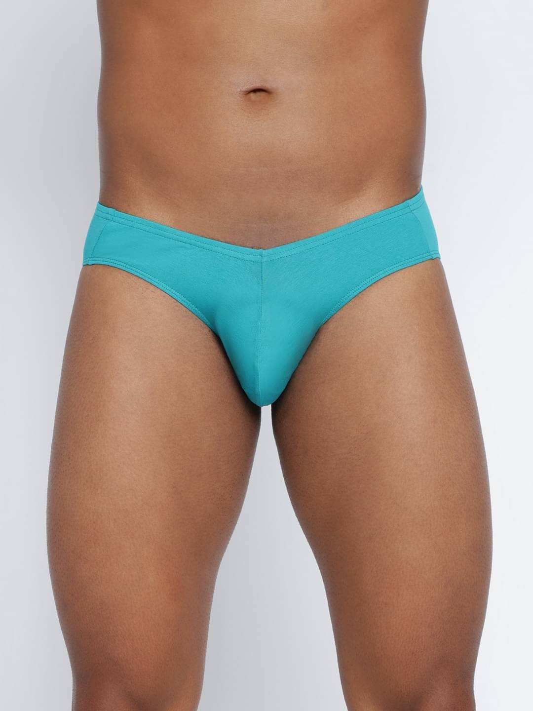 BASIICS By La Intimo Pack of 1 Cotton Blend Briefs For Men's ( Turquoise ) BASIICS By La Intimo Pack of 1 Cotton Blend Briefs For Men's ( Turquoise )