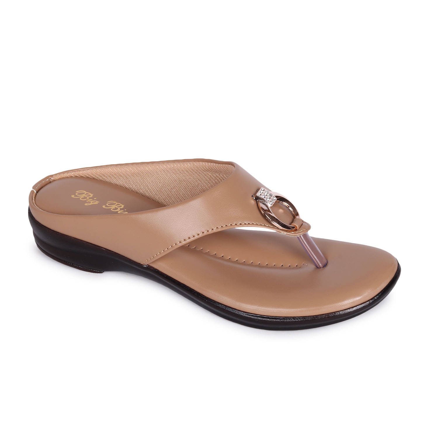     			BIG BIRD Beige Women's Flats