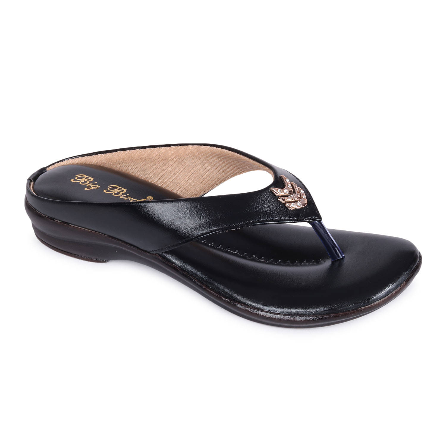     			BIG BIRD Black Women's Flats