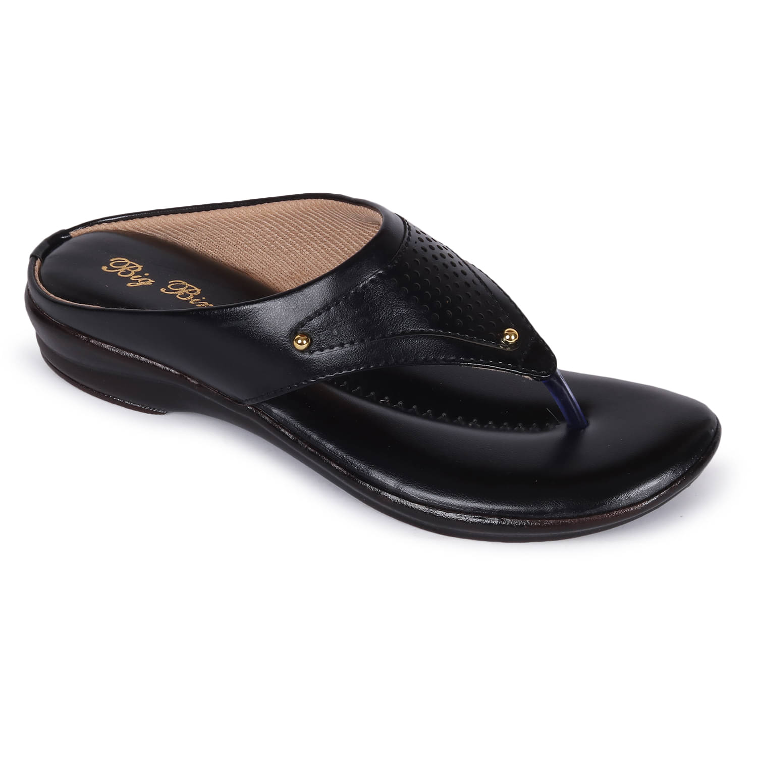    			BIG BIRD Black Women's Flats