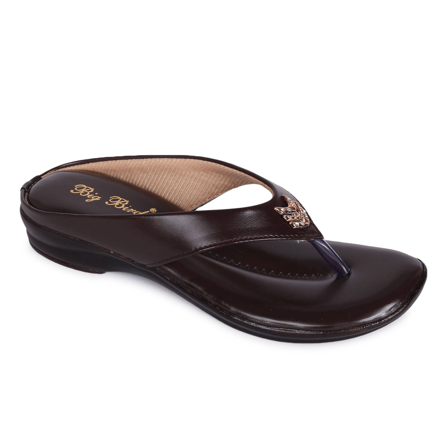     			BIG BIRD Brown Women's Flats