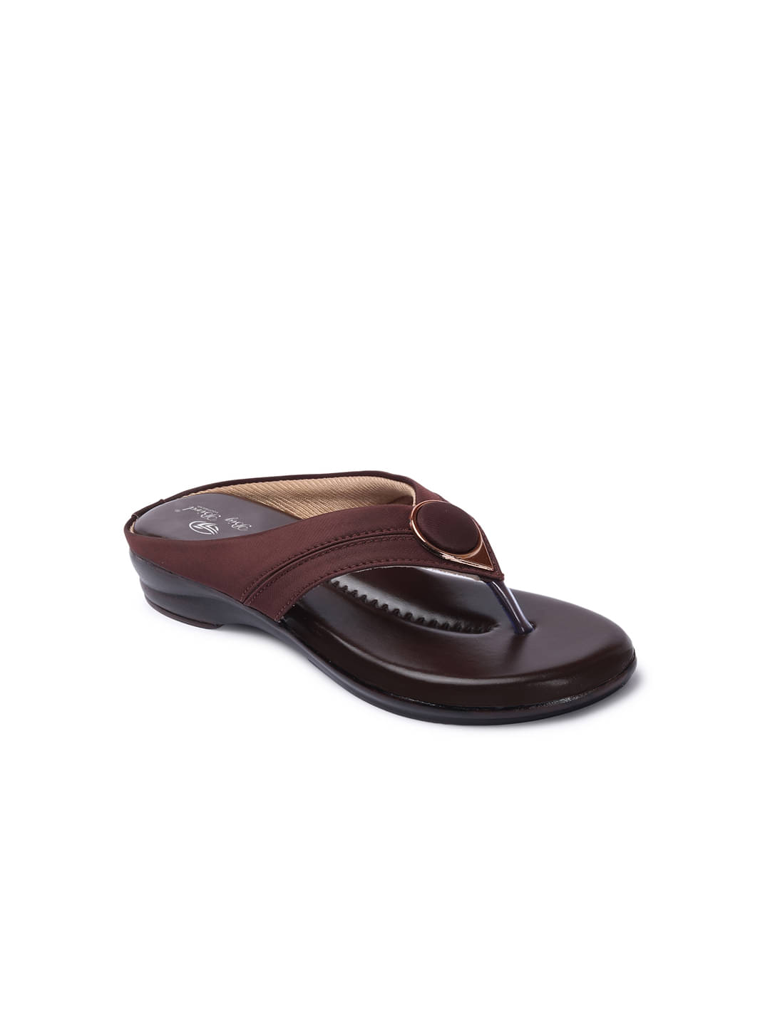     			BIG BIRD Brown Women's Flats