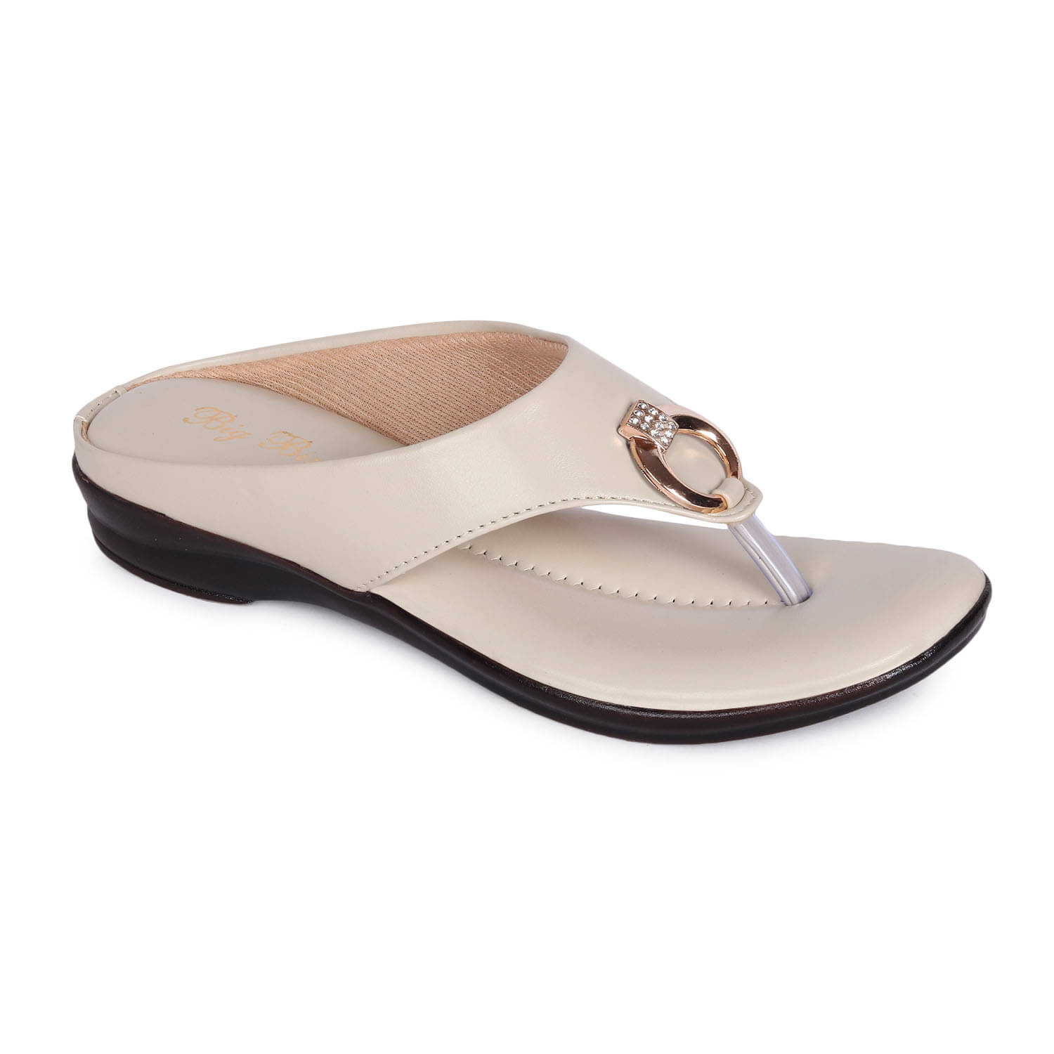     			BIG BIRD Cream Women's Flats