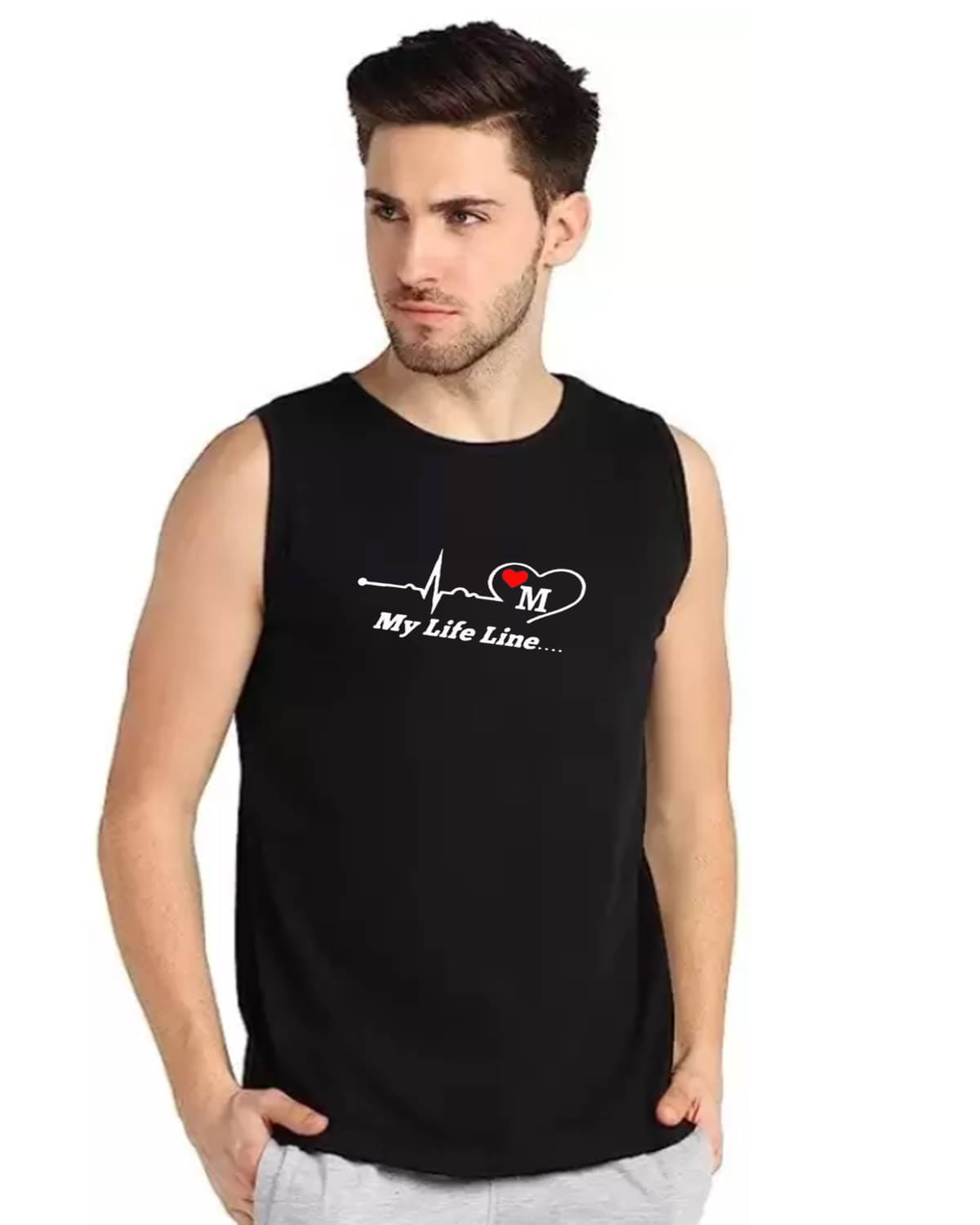     			BOM BOM Pack of 1 Polyester Basic Vest For Men ( Black )