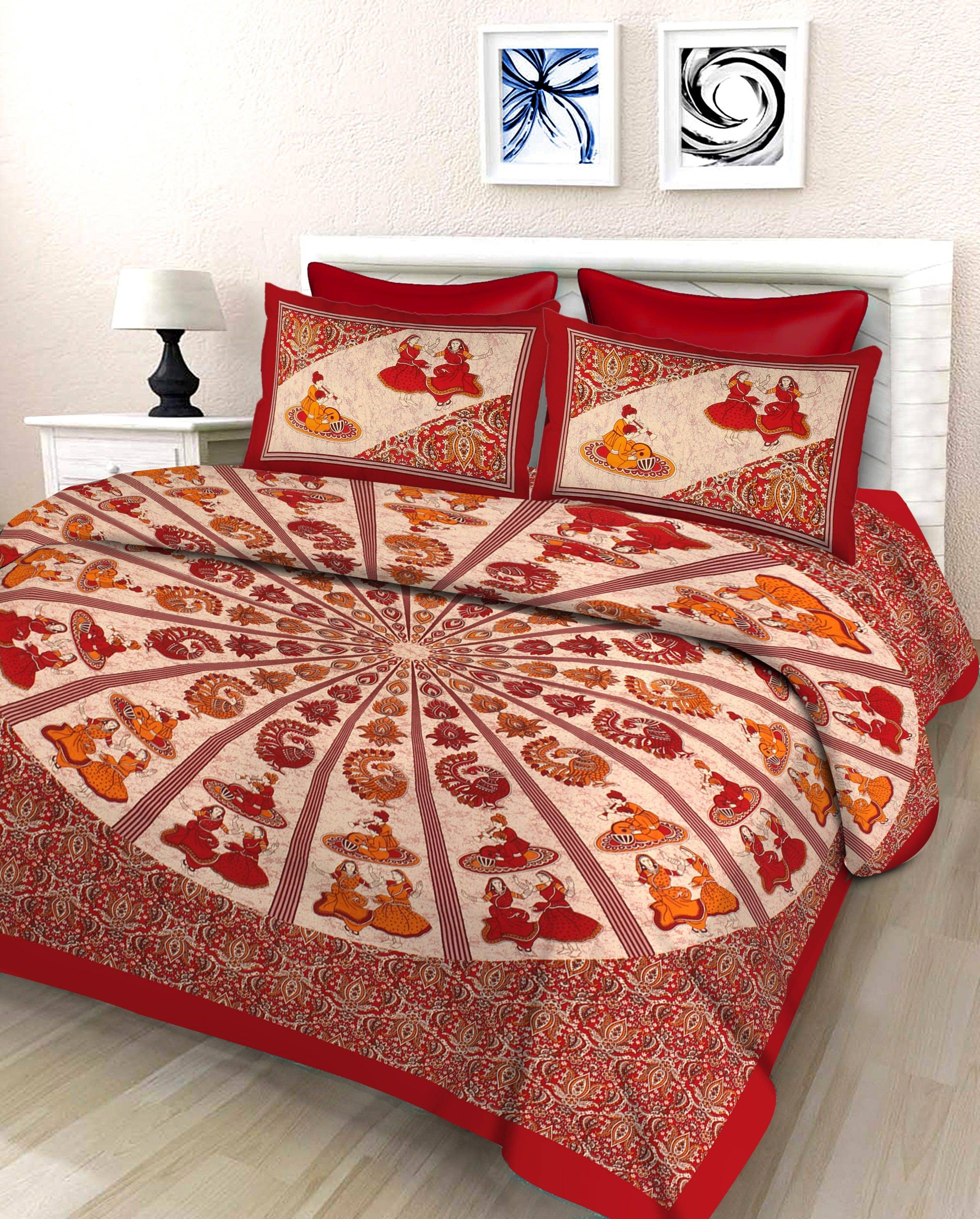 Batham Handloom Cotton 1 Double Bedsheet with 2 Pillow Covers ( Multicolor )     			Batham Handloom Cotton 1 Double Bedsheet with 2 Pillow Covers ( Multicolor )