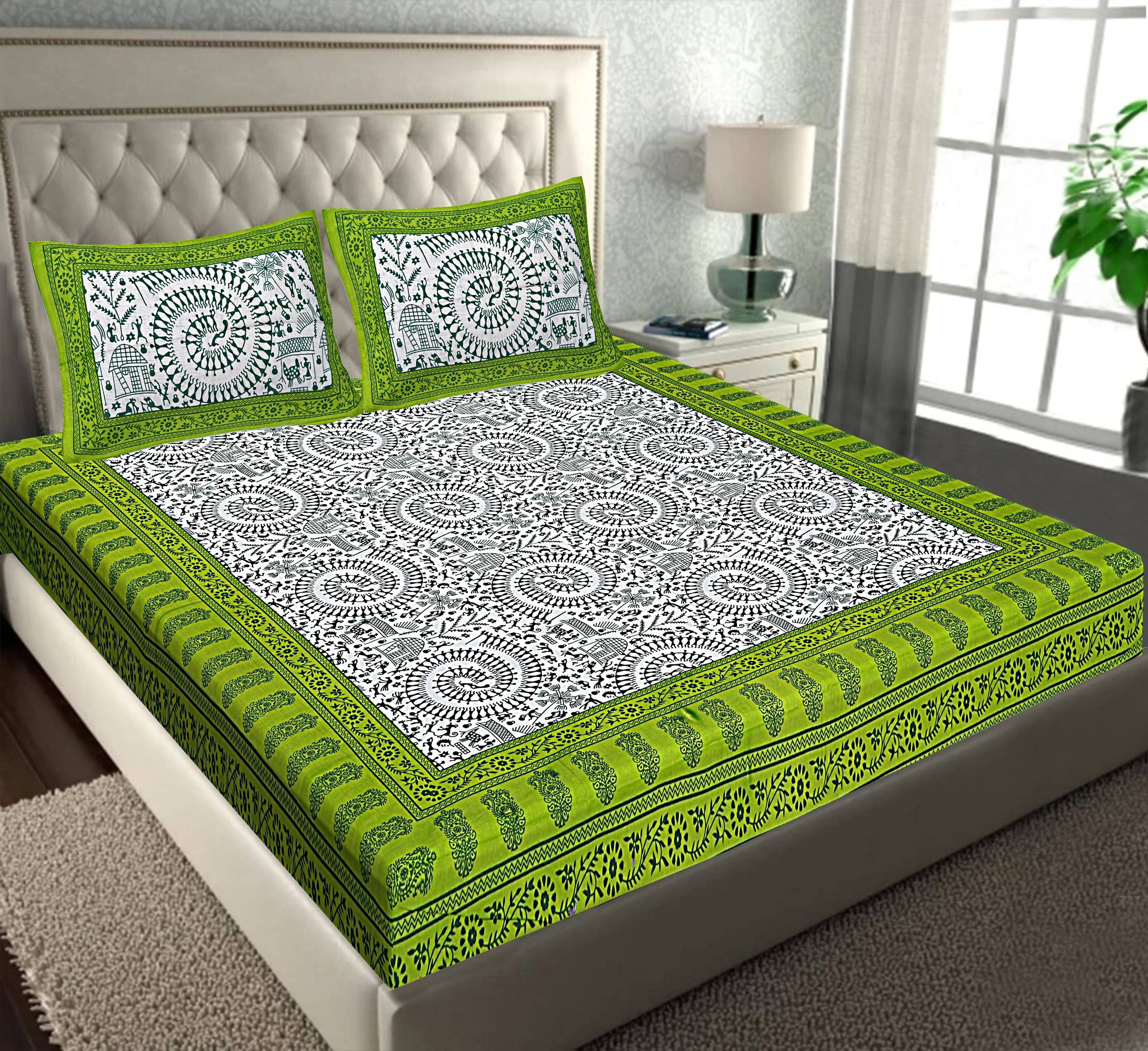 Batham Handloom Cotton 1 Double Bedsheet with 2 Pillow Covers ( Red ) Batham Handloom Cotton 1 Double Bedsheet with 2 Pillow Covers ( Red )