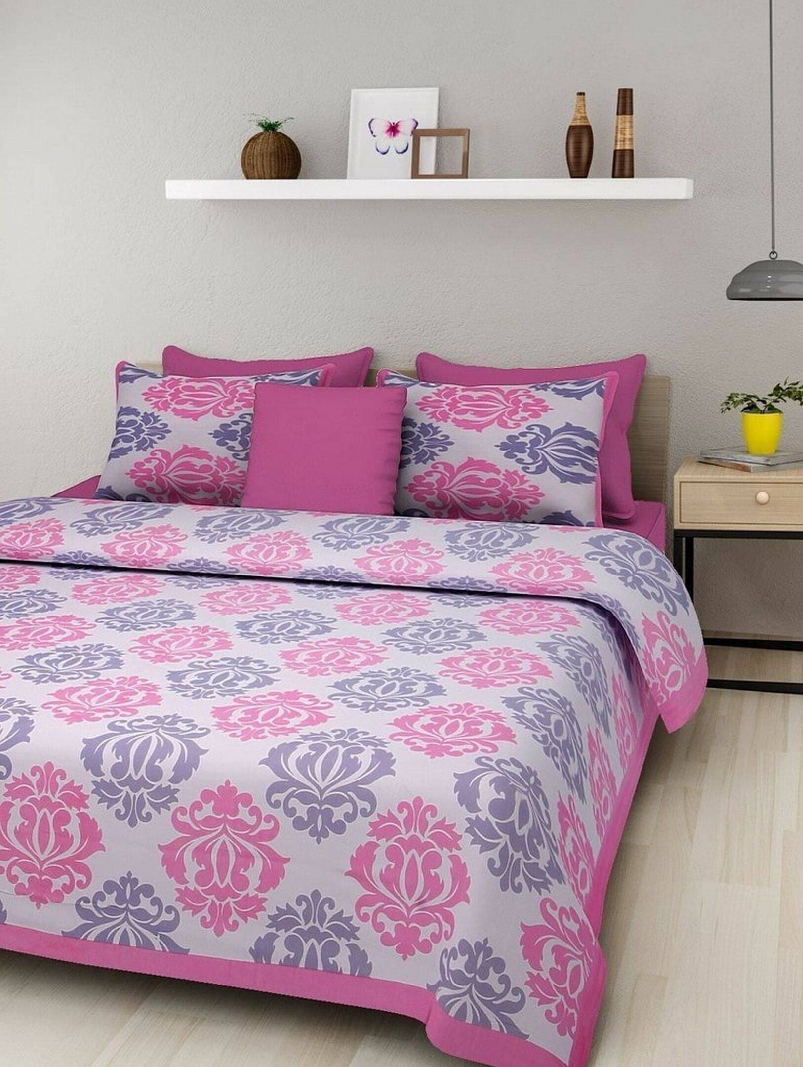 Batham Handloom Cotton 1 Double Bedsheet with 2 Pillow Covers ( Multicolor )     			Batham Handloom Cotton 1 Double Bedsheet with 2 Pillow Covers ( Multicolor )