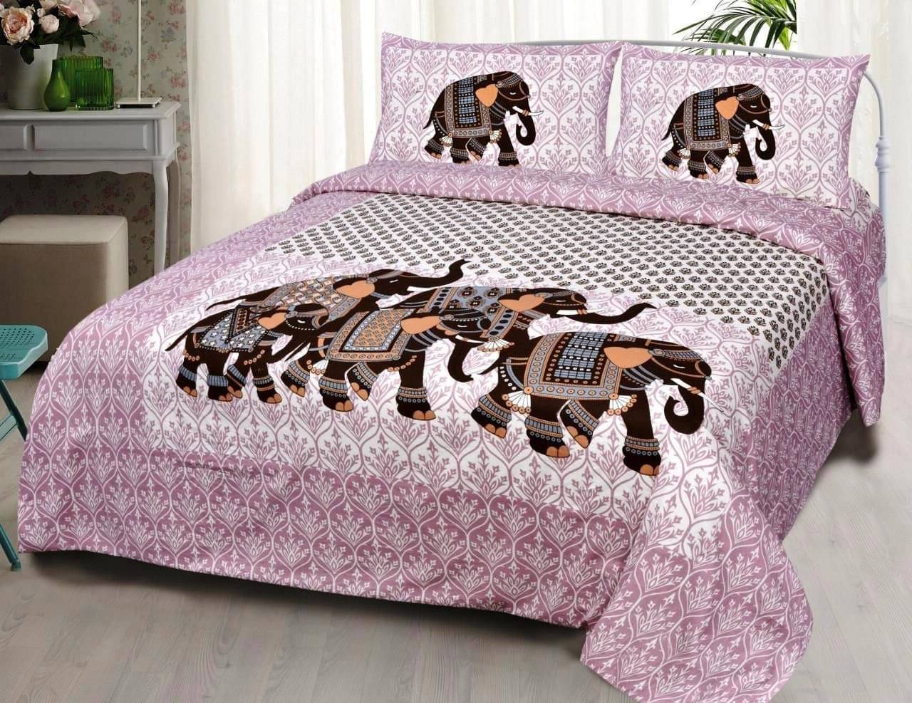 Batham Handloom Cotton 1 Double Bedsheet with 2 Pillow Covers ( Multicolor ) Batham Handloom Cotton 1 Double Bedsheet with 2 Pillow Covers ( Multicolor )