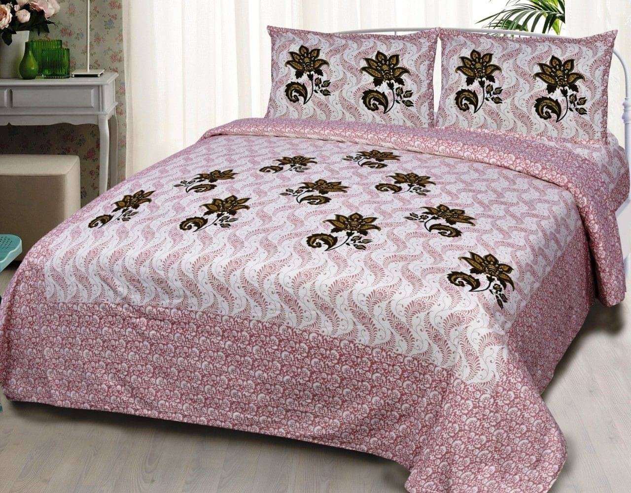 Batham Handloom Cotton 1 Double Bedsheet with 2 Pillow Covers ( Multicolor )     			Batham Handloom Cotton 1 Double Bedsheet with 2 Pillow Covers ( Multicolor )