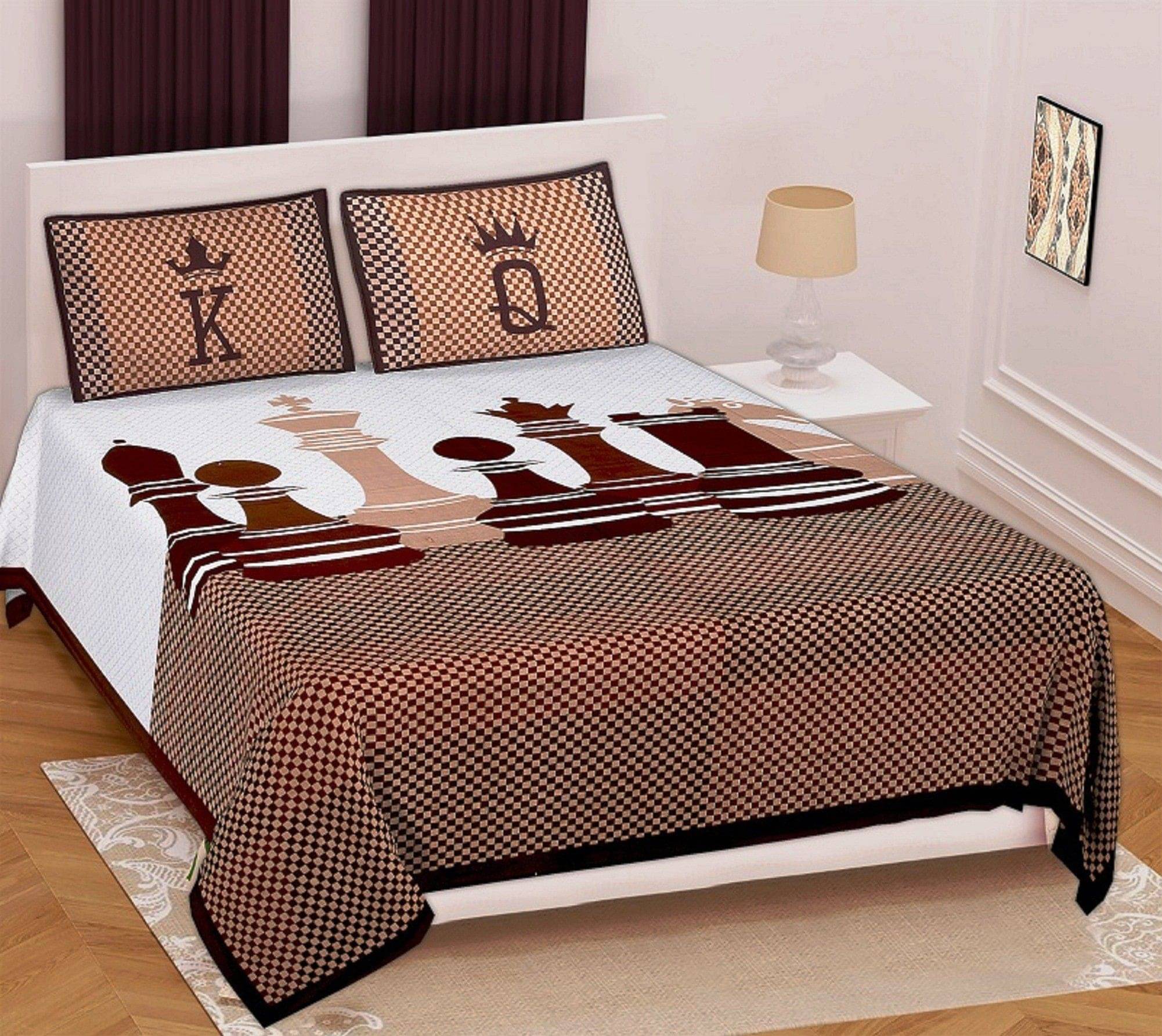 Batham Handloom Cotton 1 Double Bedsheet with 2 Pillow Covers ( Multicolor )     			Batham Handloom Cotton 1 Double Bedsheet with 2 Pillow Covers ( Multicolor )