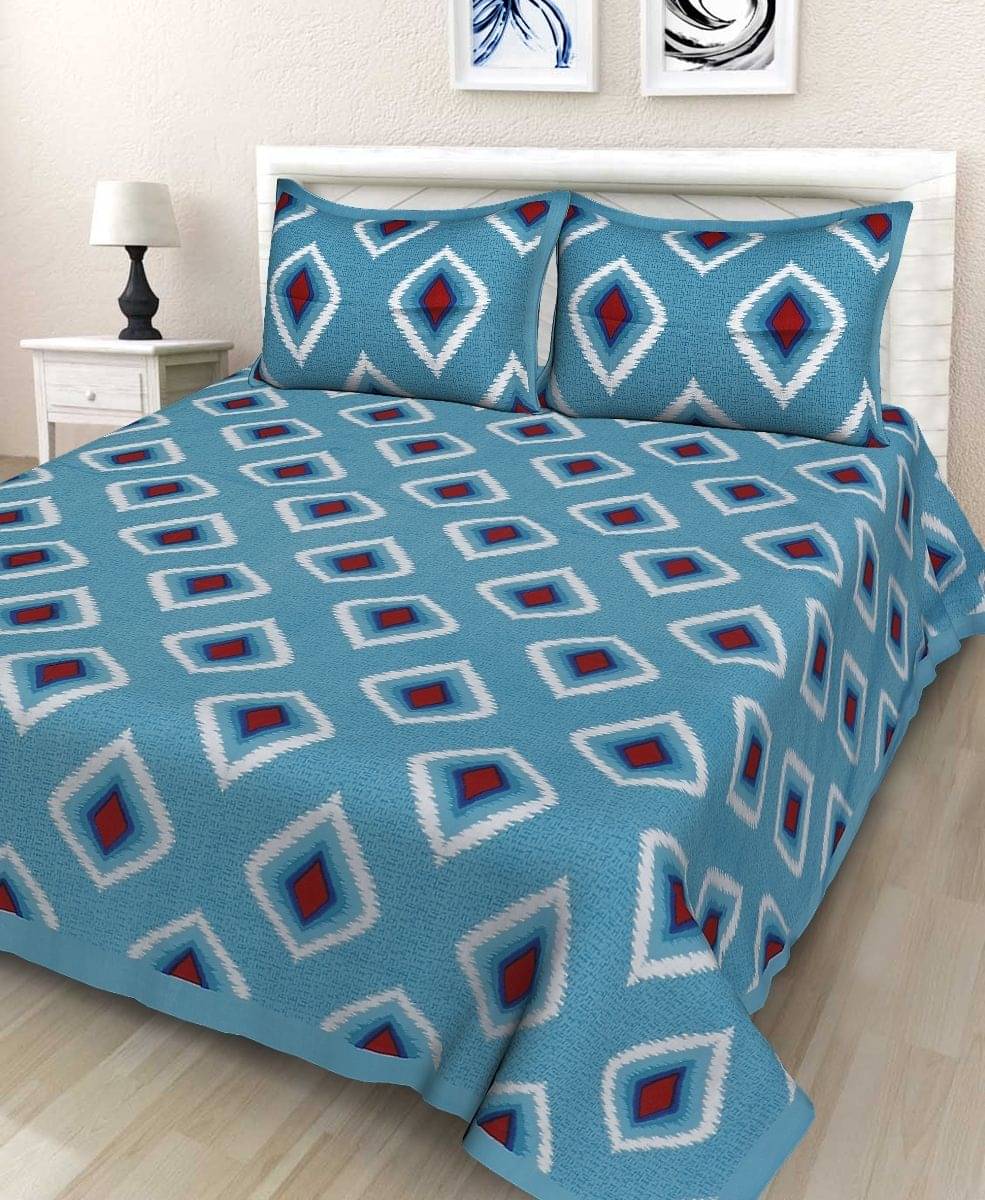 Batham Handloom Cotton 1 Double Bedsheet with 2 Pillow Covers ( Multicolor )     			Batham Handloom Cotton 1 Double Bedsheet with 2 Pillow Covers ( Multicolor )