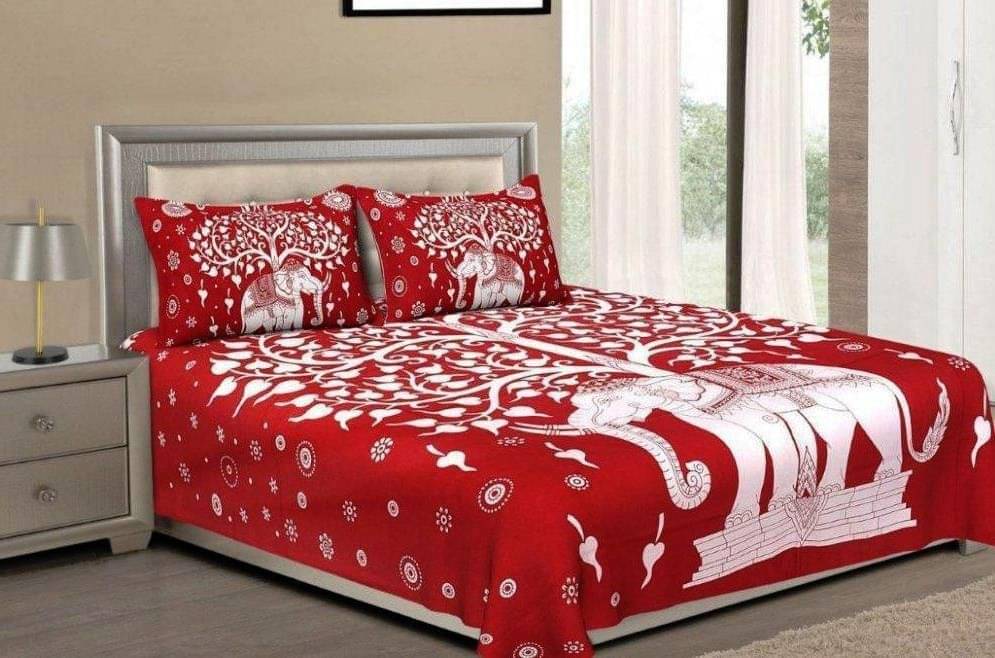 Batham Handloom Cotton 1 Double Bedsheet with 2 Pillow Covers ( Multicolor ) Batham Handloom Cotton 1 Double Bedsheet with 2 Pillow Covers ( Multicolor )