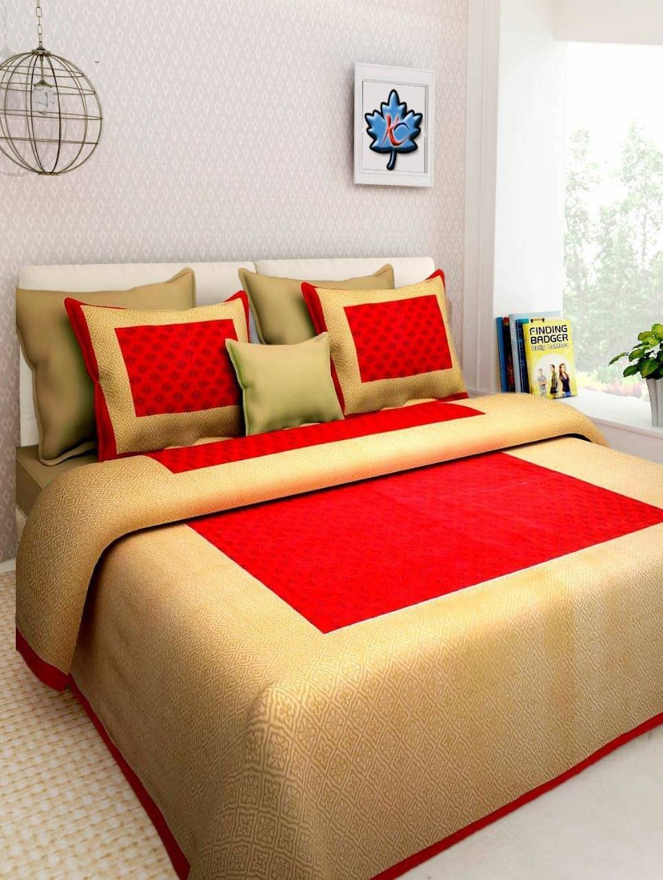 Batham Handloom Cotton 1 Double Bedsheet with 2 Pillow Covers ( Multicolor )     			Batham Handloom Cotton 1 Double Bedsheet with 2 Pillow Covers ( Multicolor )