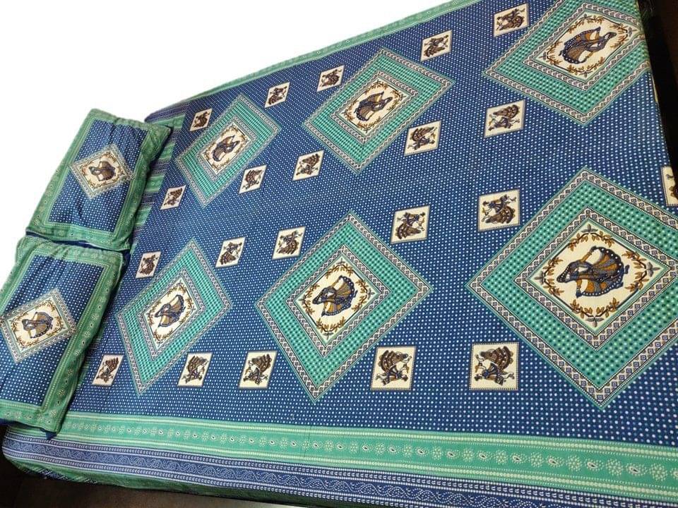 Batham Handloom Cotton 1 Double Bedsheet with 2 Pillow Covers ( Multicolor )     			Batham Handloom Cotton 1 Double Bedsheet with 2 Pillow Covers ( Multicolor )