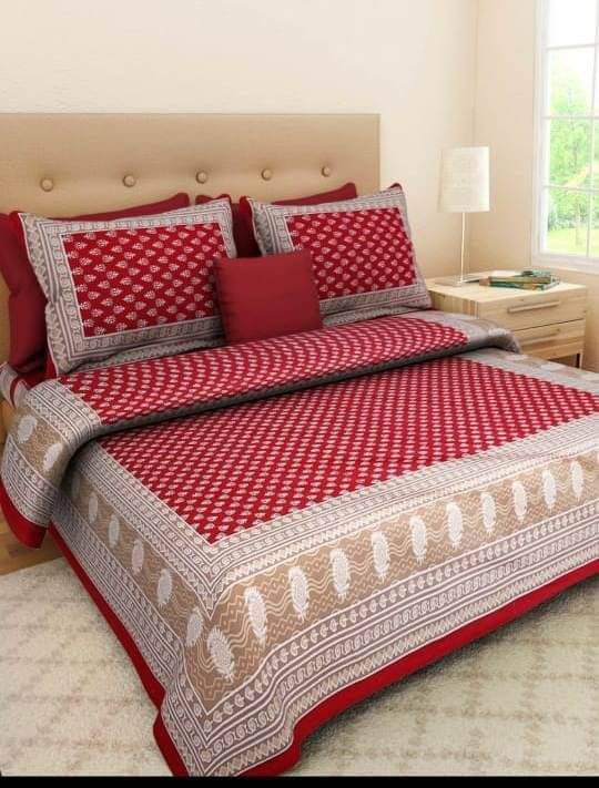 Batham Handloom Cotton 1 Double Bedsheet with 2 Pillow Covers ( Multicolor )     			Batham Handloom Cotton 1 Double Bedsheet with 2 Pillow Covers ( Multicolor )