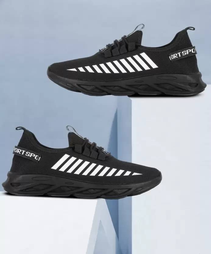     			COOPERWINGS Black Men's Sports Running Shoes