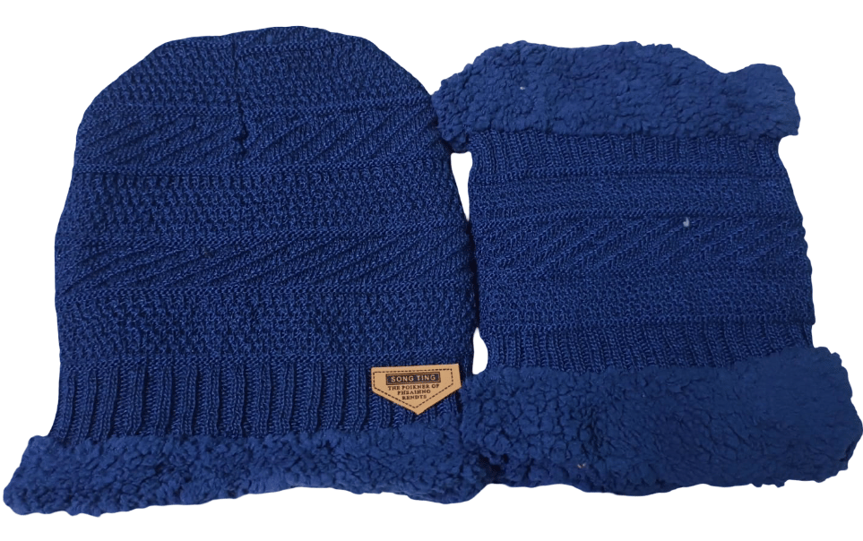     			Collective Stitch Pack of 1 Woollen Men's Cap ( Blue )